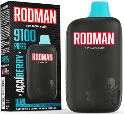 Vape Rodman 9100 sabor Acai Berry – cigarrillo electrónico desechable con sabor a frutas exóticas