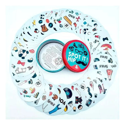 Juego De Cartas Spot It Hip Dobble Game Spot It Hipster